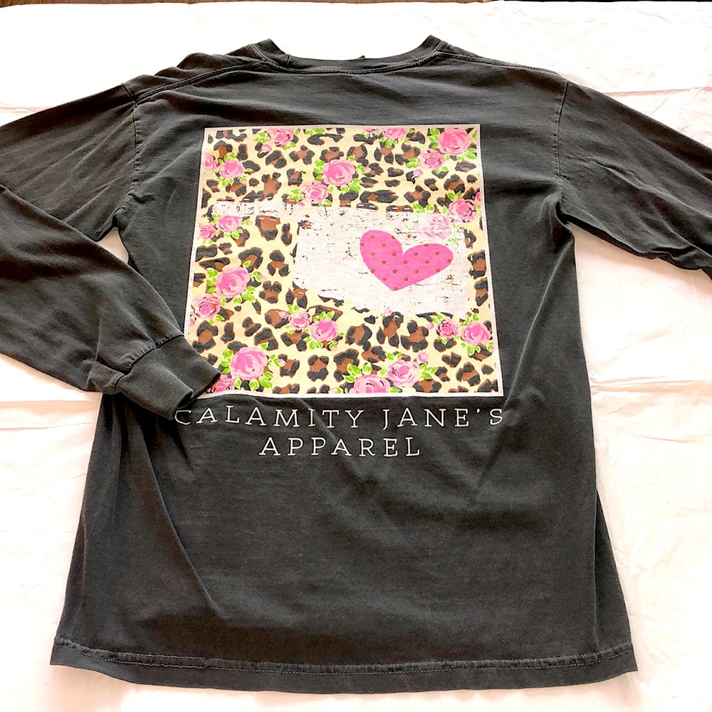 Calamity Jane Oklahoma Tee (Charcoal Grey) - Small